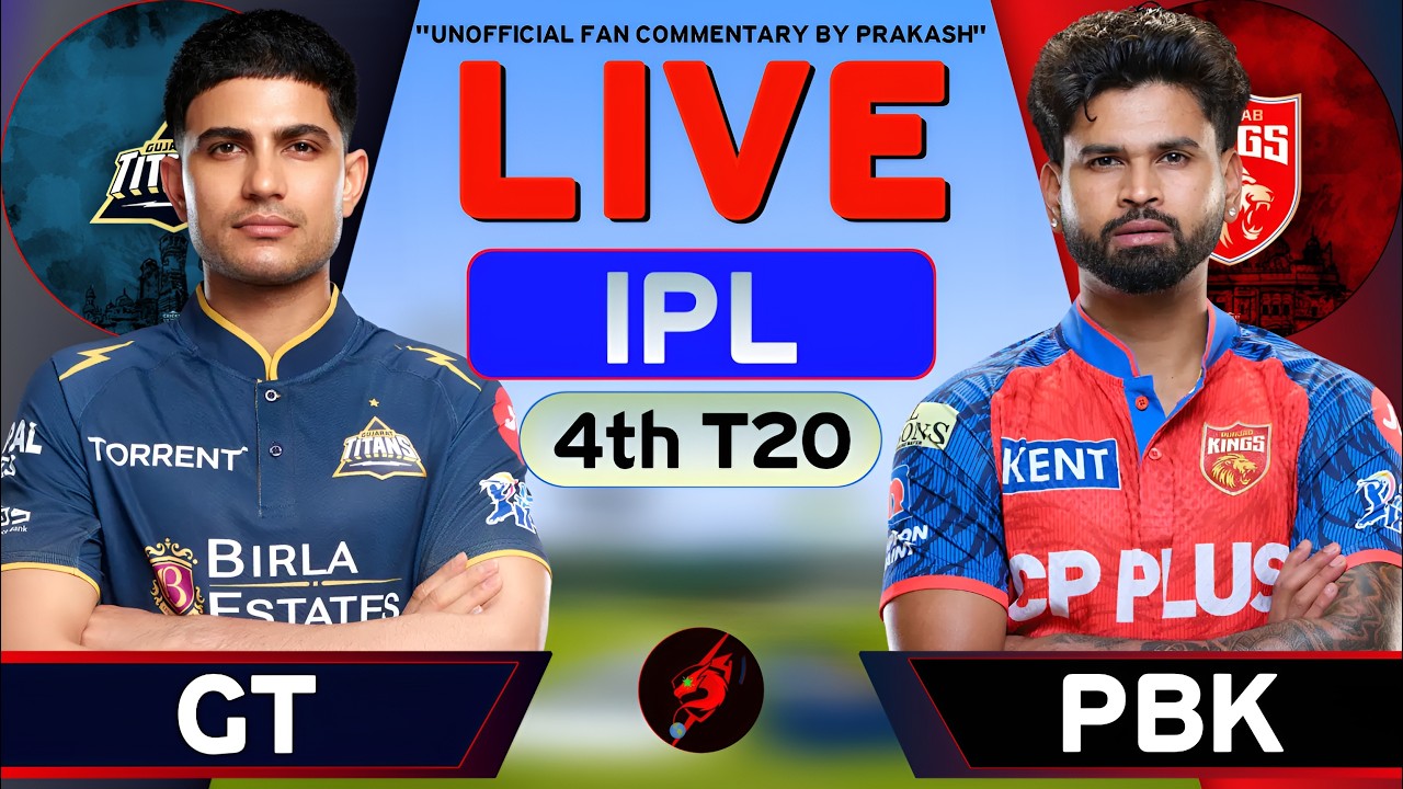 🔴GT vs PBKS, 4th Match Live Score Commentary | Punjab Vs Gujarat IPL Match Live