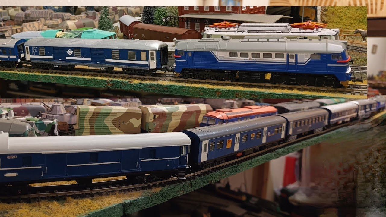 Gagarin M62-5678 w wagonami MAV Stonka SM42-538 PolRegio 1:87 H0 