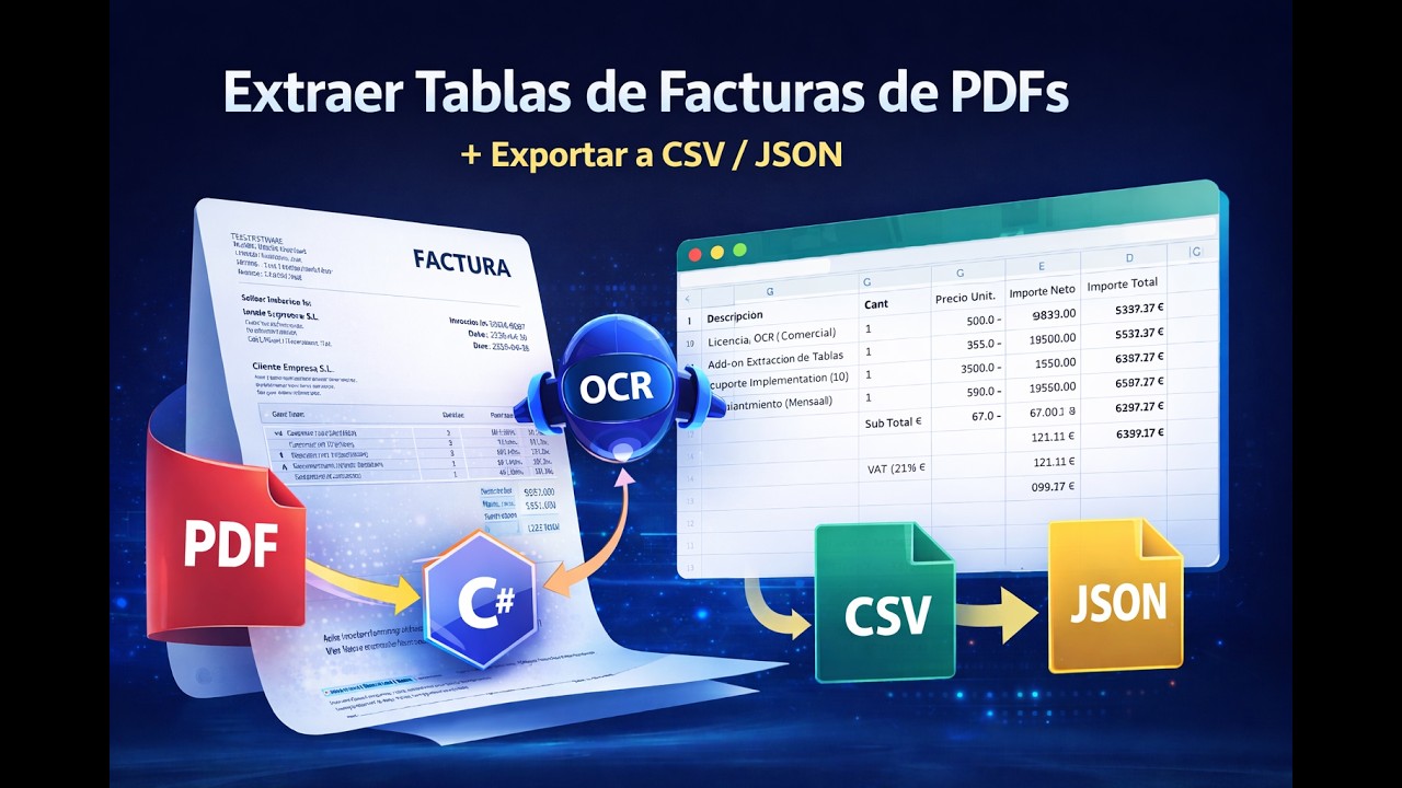 Cómo Automatizar la Extracción de Datos de Facturas en PDF (OCR Completo)