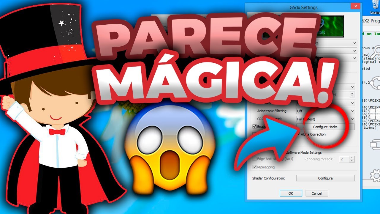 MELHOR CONFIGURAÇÃO PCSX2 para pc fraco! RODA TUDO! (Válido até 2050)