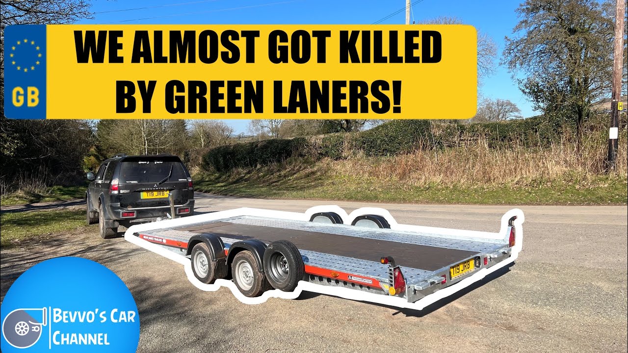 COLLECTING MY BRAND NEW BRIAN JAMES CAR TRANSPORTER TRAILER