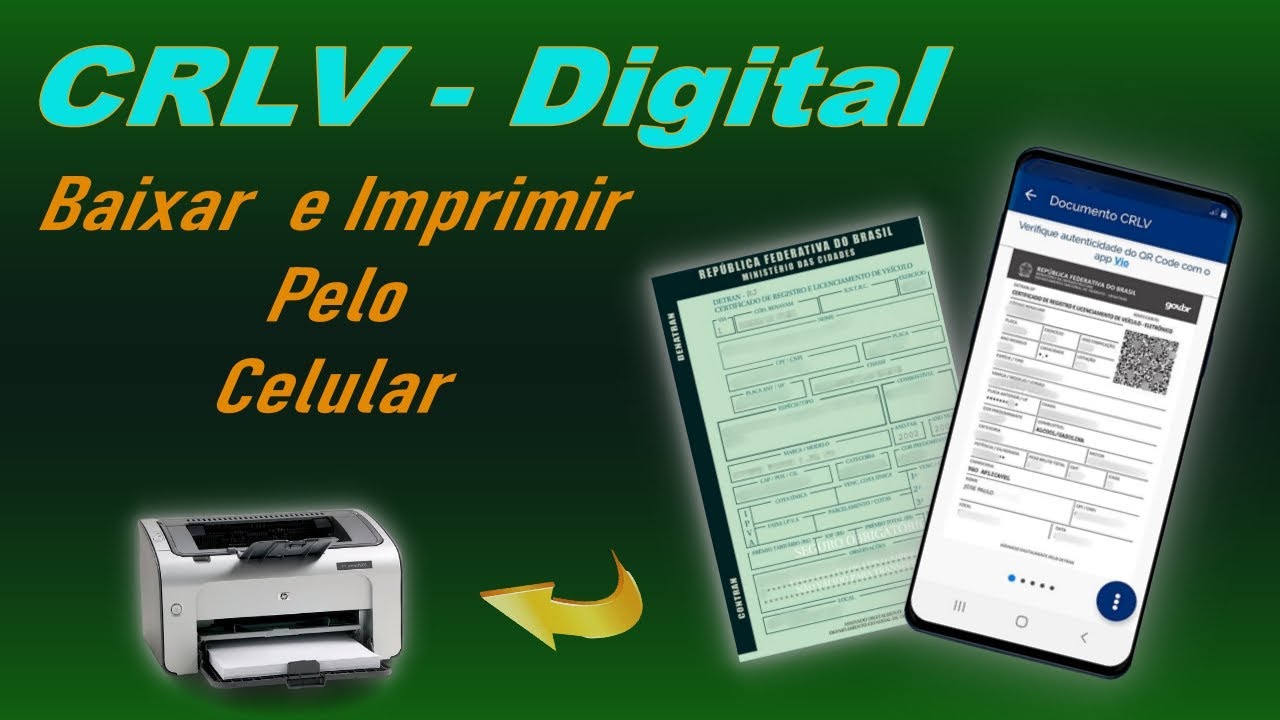 🔵 CRLV Digital no CELULAR - Baixar e Imprimir  - Licenciamento Anual