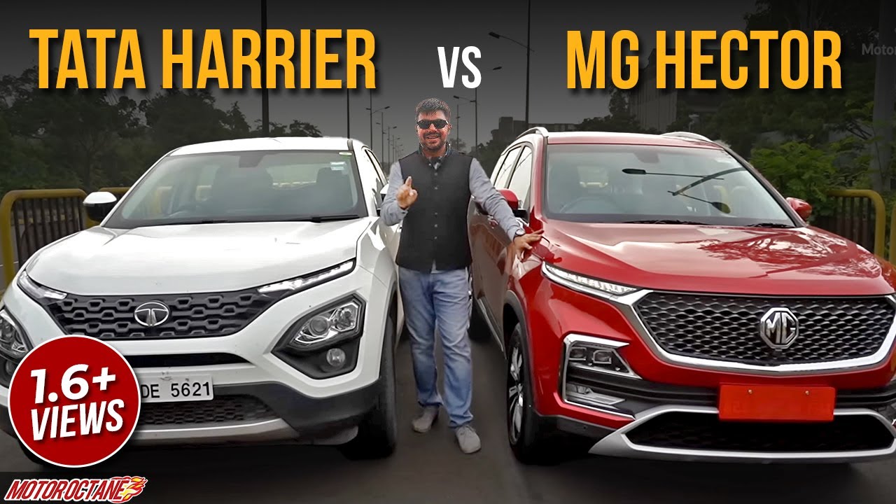 MG Hector vs Tata Harrier Comparison | Hindi | MotorOctane