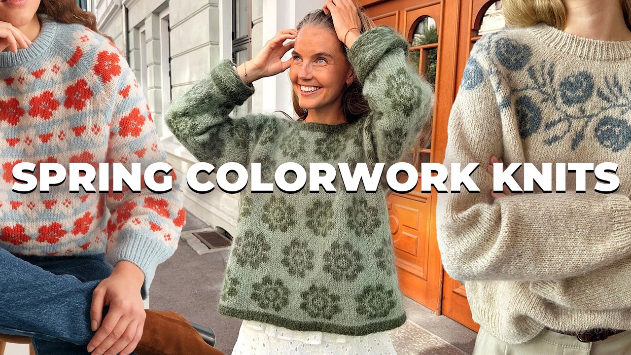 🌸 Floral Colorwork Knitting Patterns to Knit this Spring (Groundbreaking)