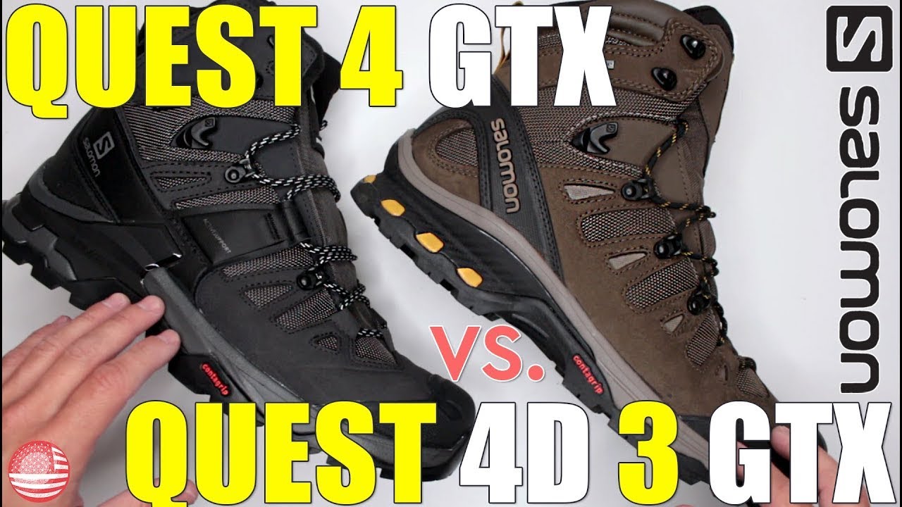 Salomon Quest 4 GTX против Salomon Quest 4D 3 GTX (лучшие походные ботинки против лучших походных...