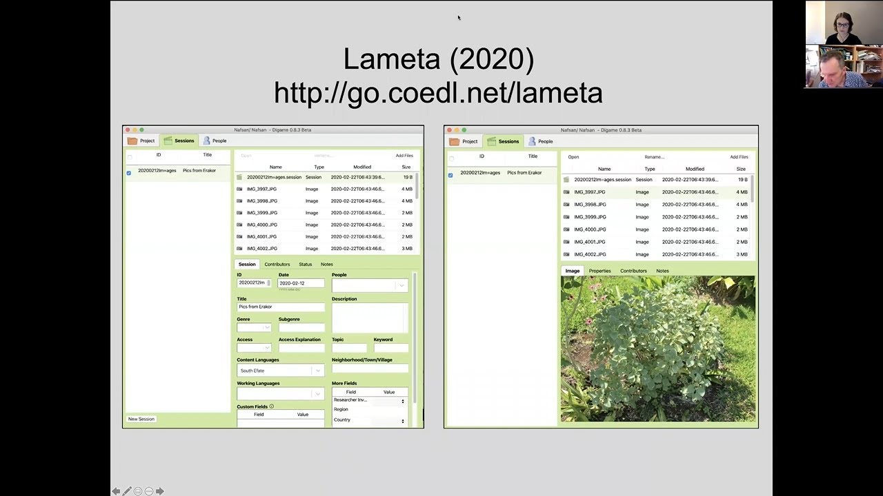 Linguistic data management (Nick Thieberger)