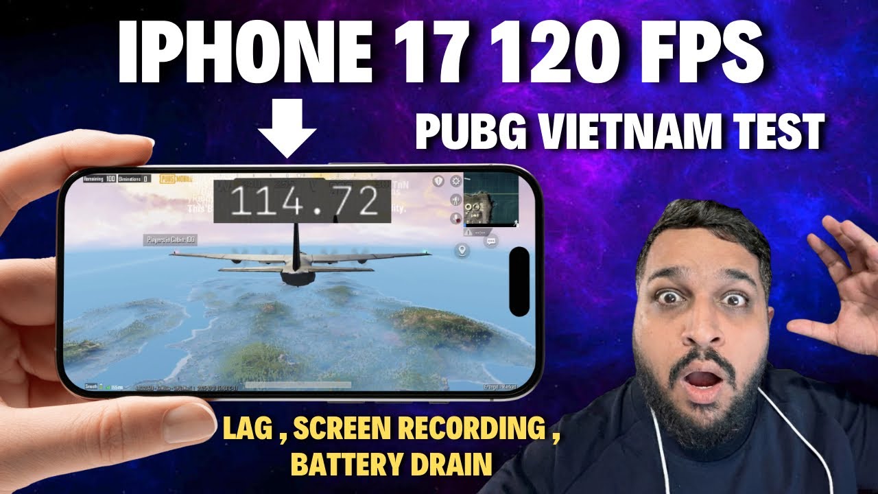 НАКОНЕЦ-ТО 120 FPS НА IPHONE 17 В ТЕСТЕ PUBG VN / ТЕСТ НАГРЕВАНИЯ И ЗАДЕРЖКИ #120fps #bgmitest #i...