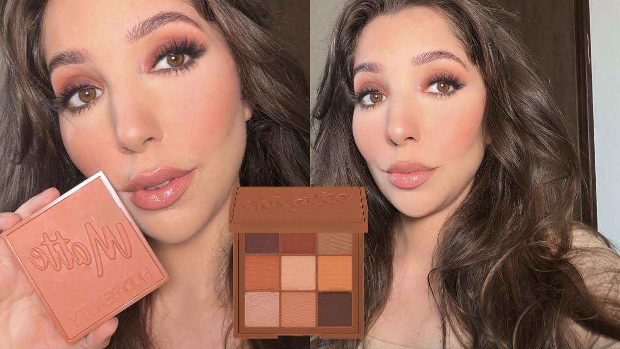 TWO STEPS SMOKEY EYES ONLY USING HUDA BEAUTY WARM MATTE OBSESSIONS EYESHADOW PALETTE!