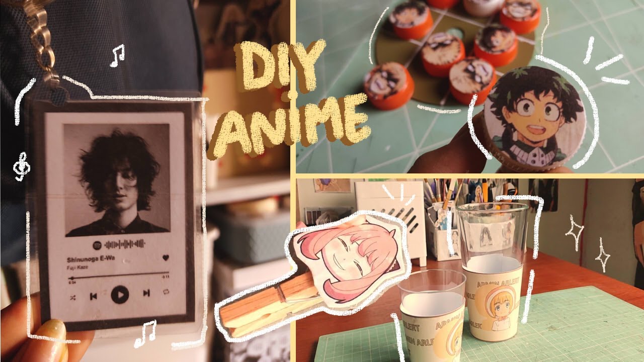 DIYs anime🌱/Juego de mesa bnha version, vasos, llaveros, ganchitos ✨ Manualidades anime