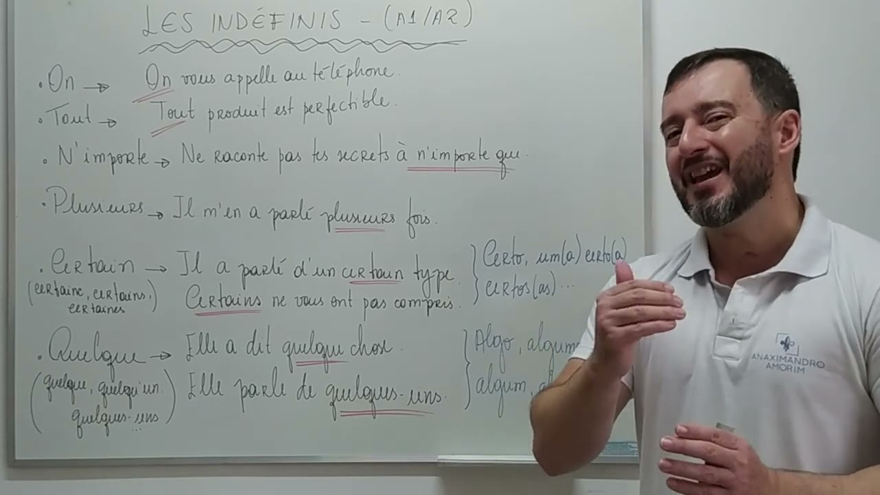 Les indéfinis (Os indefinidos) (A1/A2)