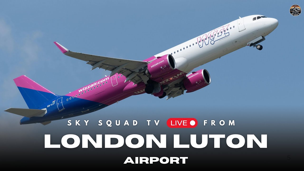 🔴 LIVE FOGGY 😶‍🌫️ London Luton Airport, UK w/Sean! 🔴