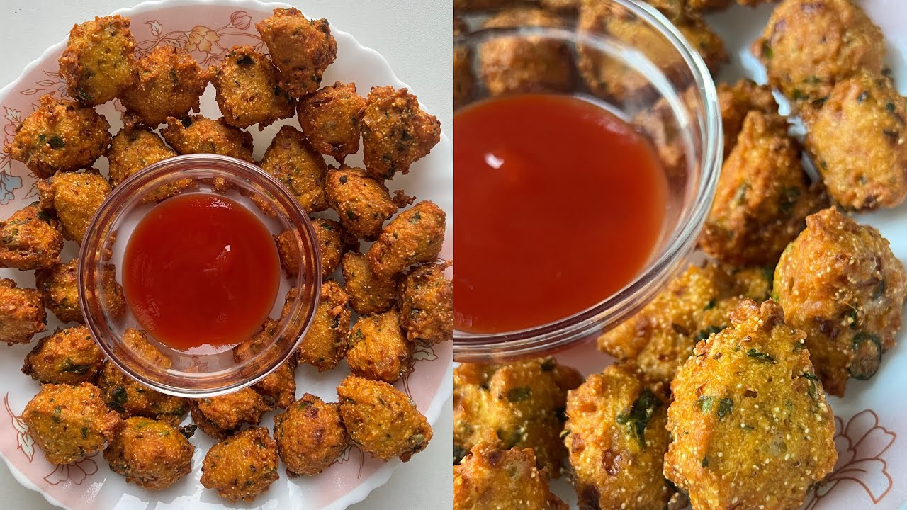 Moong Dal fritters/bhajiya😍 crispy and tasty, easy snack recipe