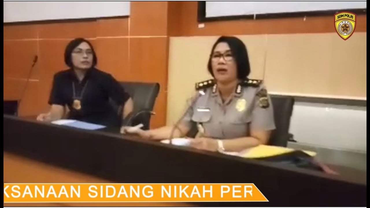 POLDA BALI- PELAKSANAN SIDANG NIKAH PERSONEL POLDA BALI
