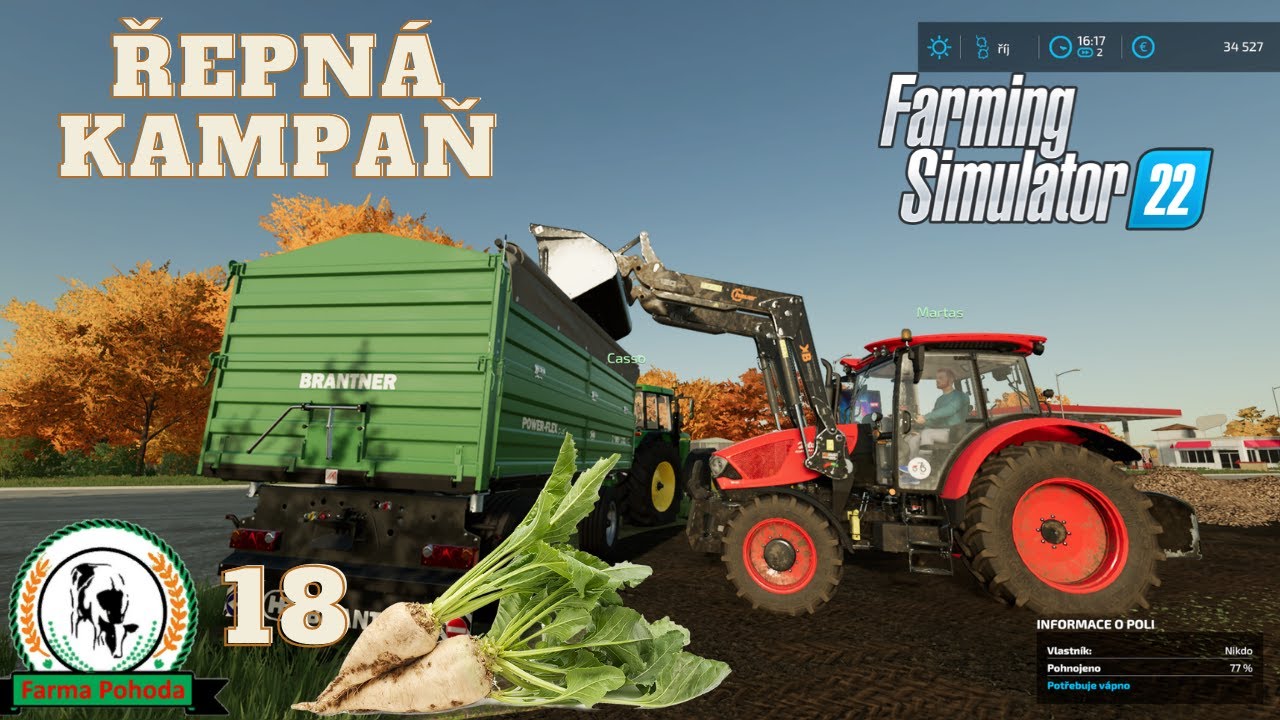 🚜 Řepná kampaň + mise FS22 Farma Pohoda FS #18