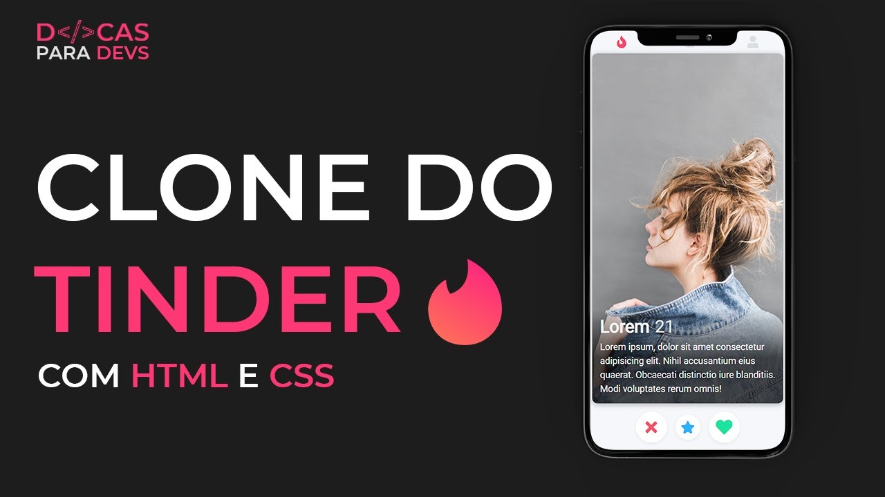 Crie Um Clone do TINDER com HTML & CSS