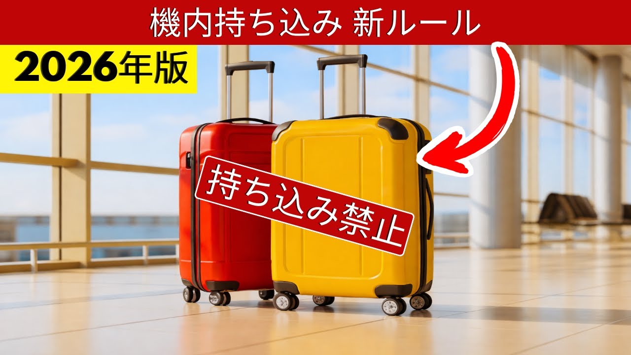 ✈️ 2026年から変わる機内持ち込みルール｜旅行前に必ず確認！