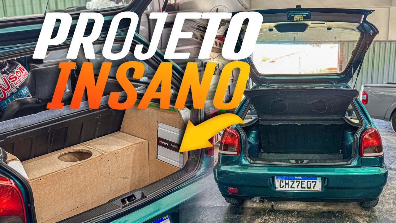 PROJETAMOS UM SOM PARA O GOLZINHO COM SUBWOOFER FB DE 850rms (4K) 