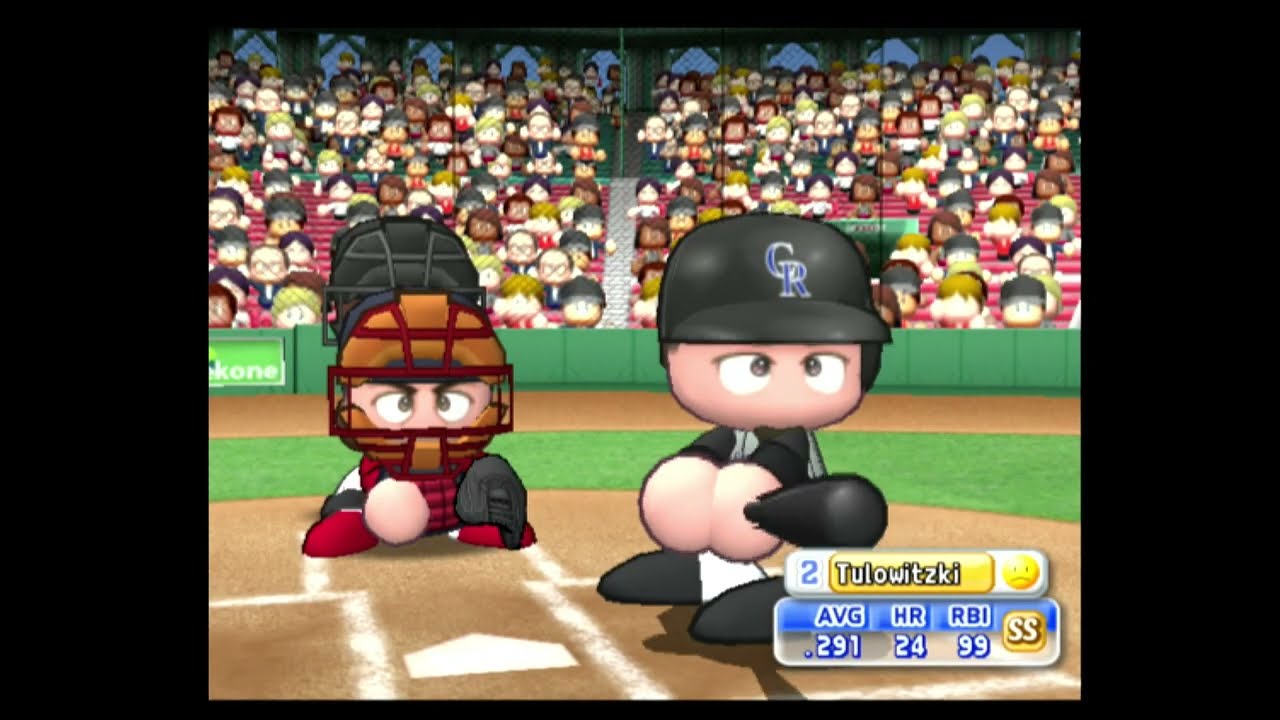 MLB Power Pros 2008 PS2 Intro + Gameplay [No Commentary]