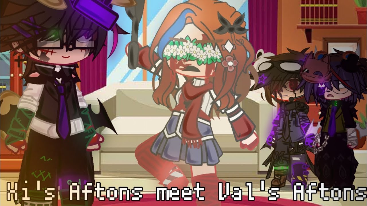 MY AFTONS MEET @SomeRandomCreatur3'S AFTONS ◇ COLLAB ◇ Different AUs ◇ FNaF x Gacha ◇