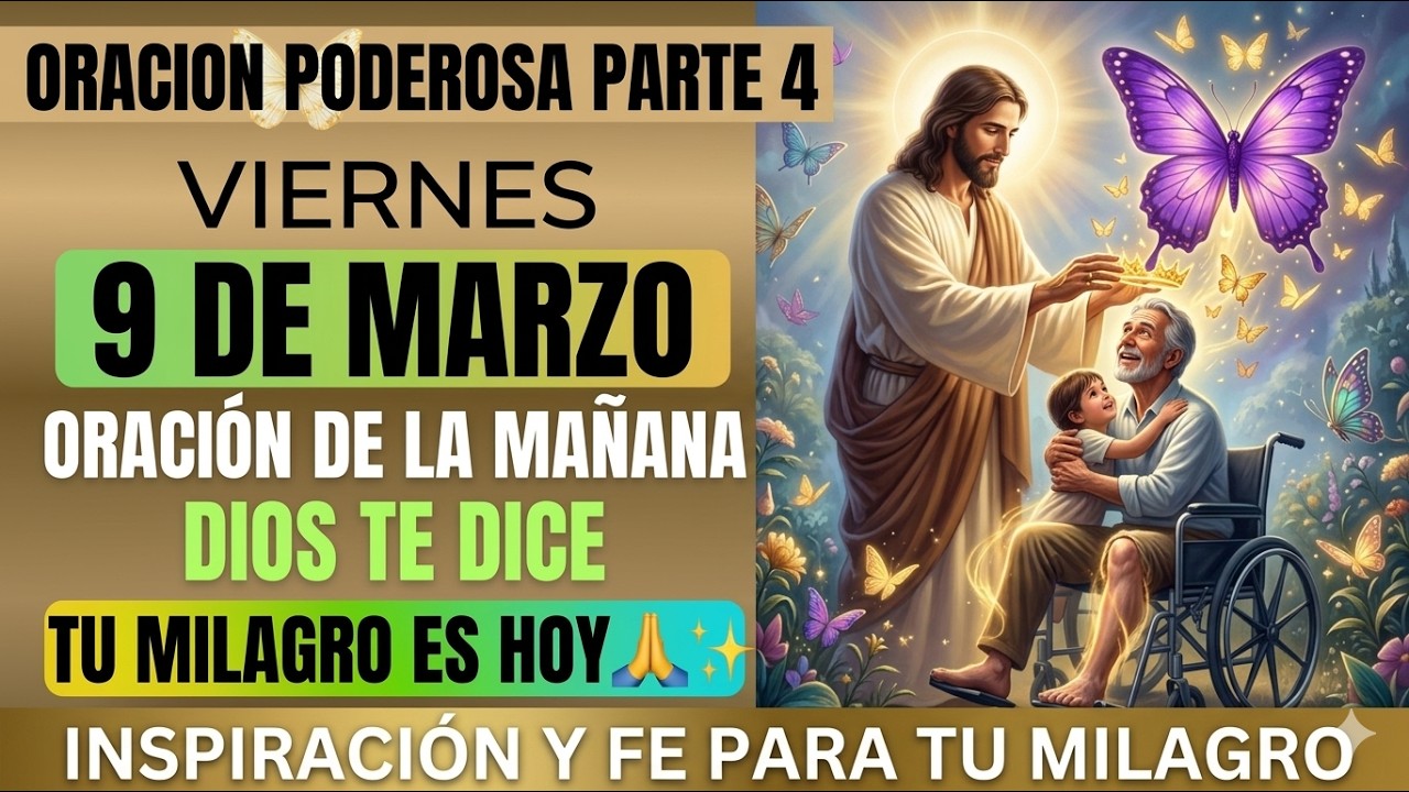 TU MILAGRO ES HOY 🙏✨ ORACIÓN PODEROSA PARA RECIBIR SANIDAD Y MILAGROS