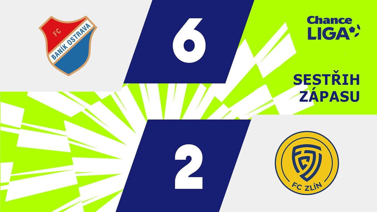 SESTŘIH: Baník - Zlín 6:2. Jurečka dotáhl Ostravu hattrickem k výhře. Dva góly Krišfalušiho