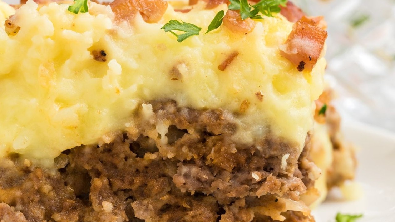 Cheesy Meatloaf Casserole Recipe | The Ultimate Meatloaf & Mashed Potato Comfort Food