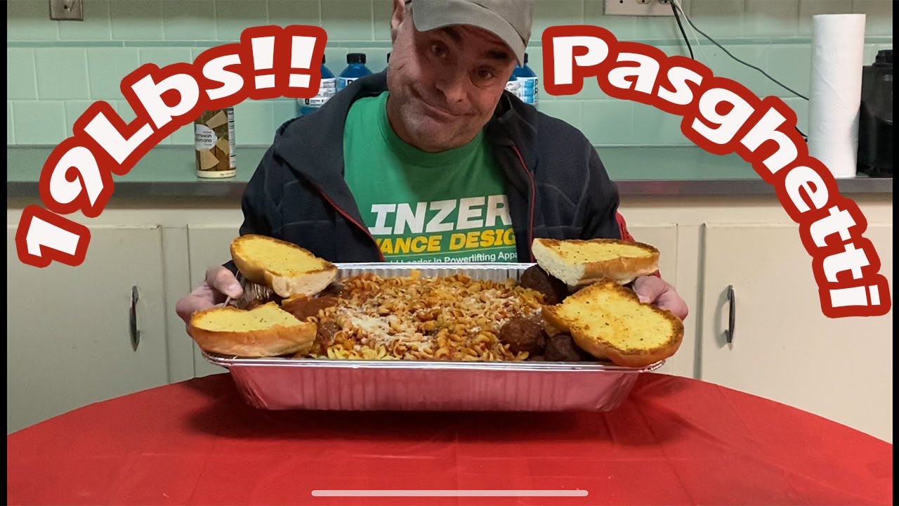 19lb Meatball, Sausage and  Pasta Challenge