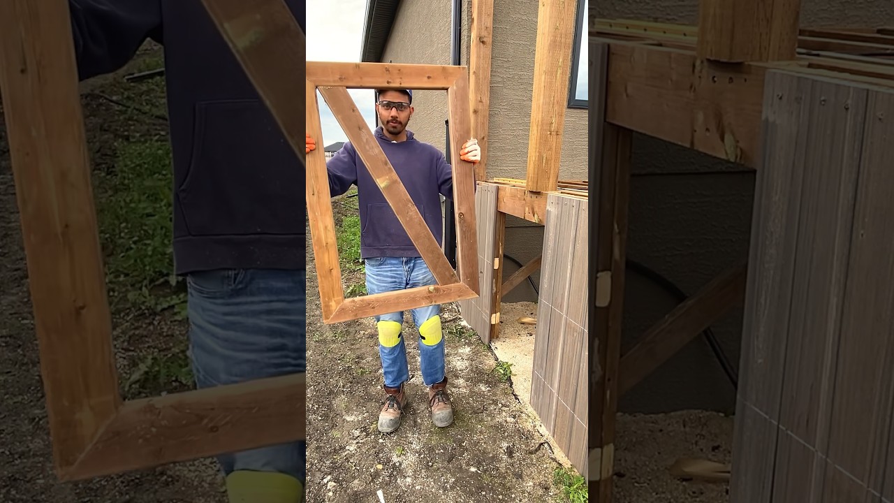 How to install a skirting access hatch on a deck project. #homeimprovement #diy #homedecor