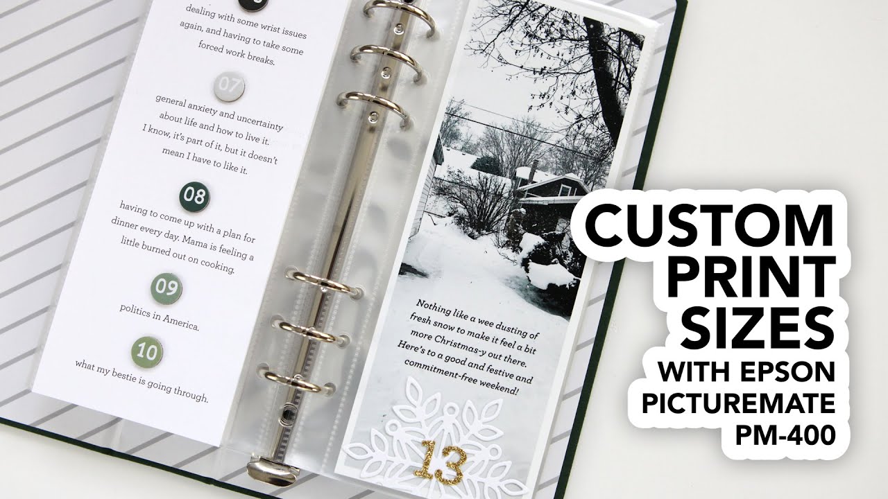 Creating Custom Print Sizes for your Epson PictureMate PM-400