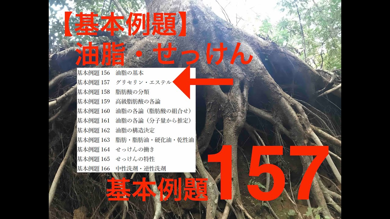 【基本例題】油脂セッケン　基本例題157　グリセリン・エステル - SD 480p