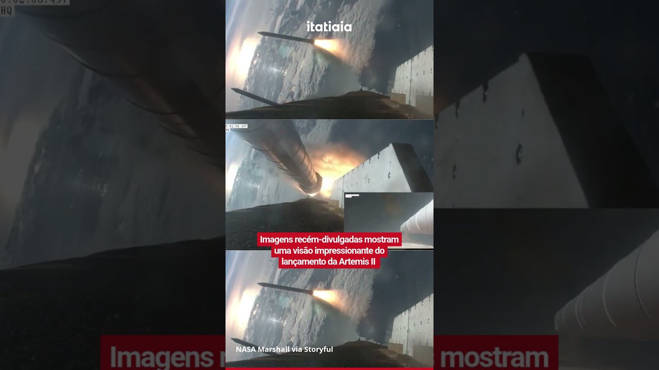 VEJA IMAGENS REC&Eacute;M-DIVULGADAS QUE MOSTRAM UMA VIS&Atilde;O IMPRESSIONANTE DO LAN&Ccedil;AMENTO DA ARTEMIS II