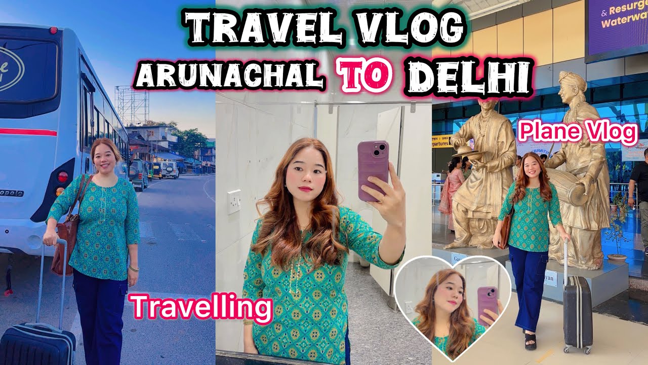 Winter Trip To Delhi🌸Solo Travel🌿Plane Rides✈️Study For 6Hours✨Travel vlog🌸