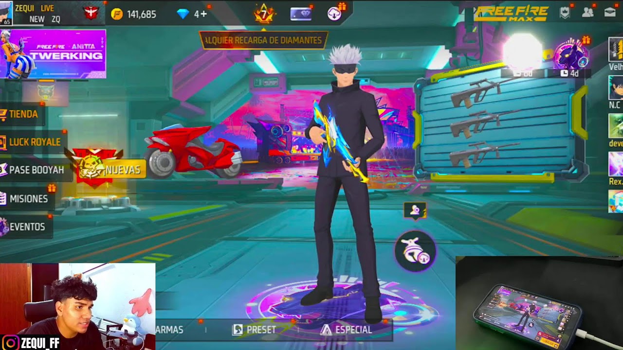ASI JUEGA UN VETERANO EN IPHONE 15 PRO MAX A 4 DEDOS! FREEIFIRE