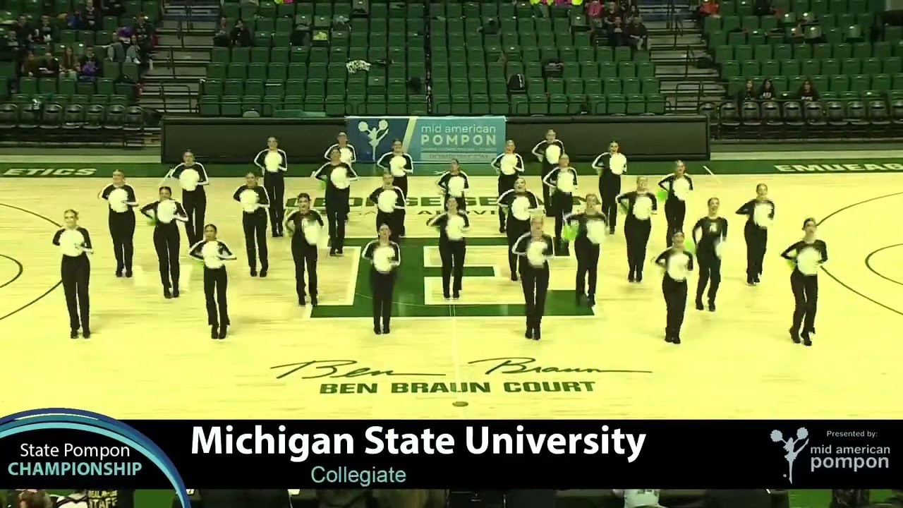 Michigan State Pompon 2025 Collegiate Championships