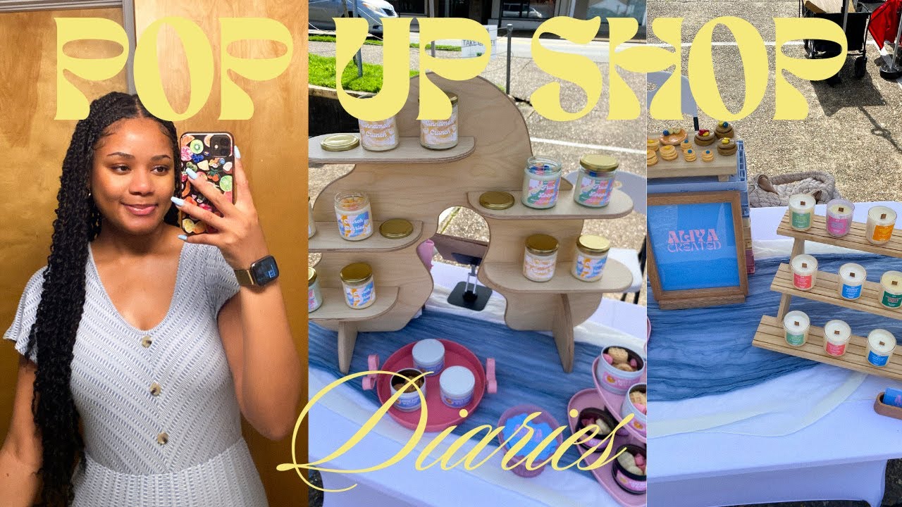 HOT POP UP SHOP 🕯️☀️ vendor market vlog 14 | pop up shop diaries