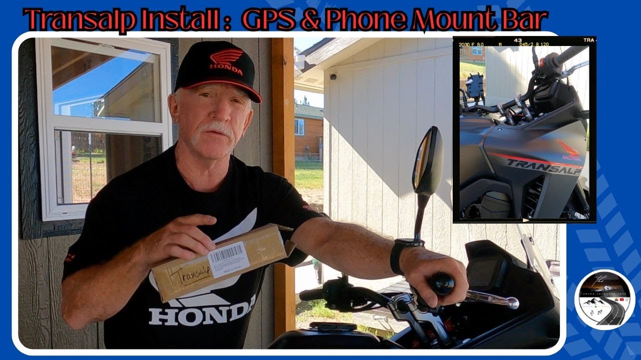 Transalp Install: GPS & Phone Mount from Amazon 🏍️🤠