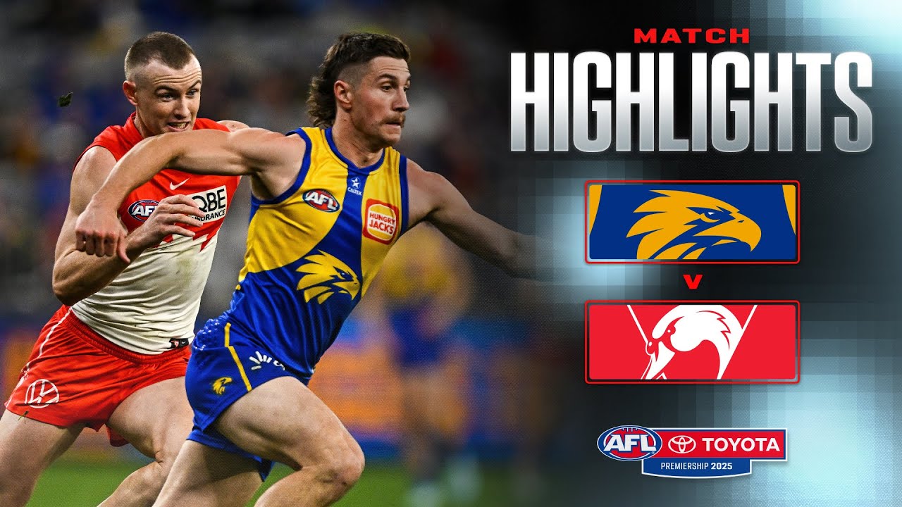 West Coast Eagles v Sydney Swans Highlights | Round 24, 2025 | AFL