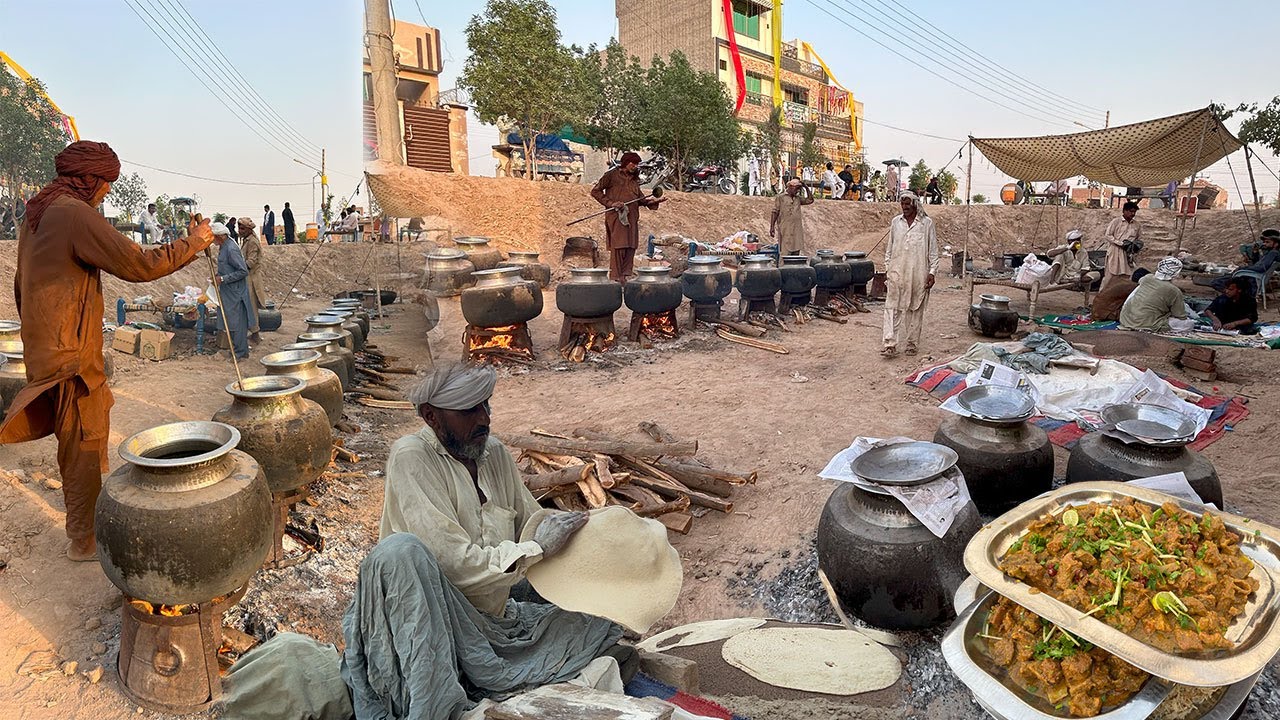 Traditional Village Wedding Feast: Beef Korma, Chicken Steam Roast & Mutanjan Recipe for 1200 People