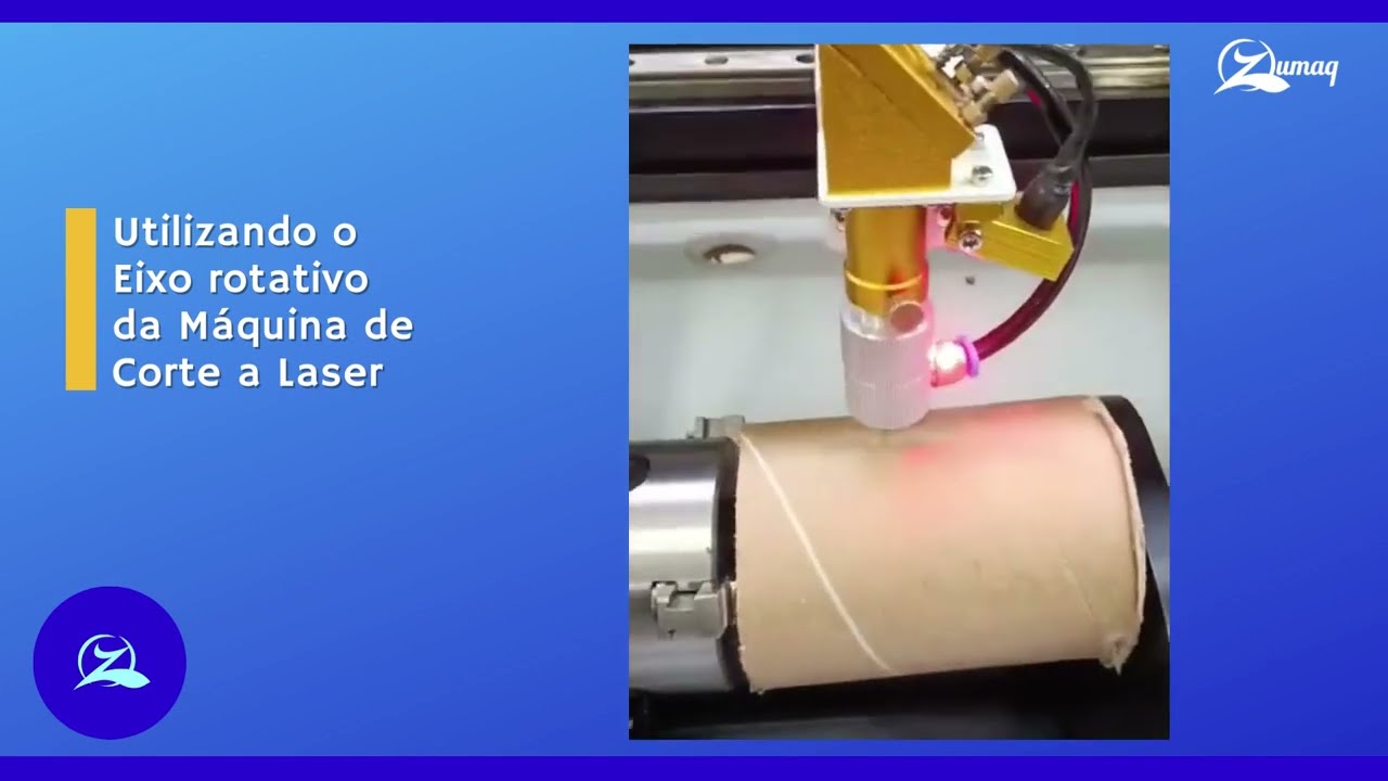 Na sua máquina laser vamos aprender a configurar seu eixo rotativo.