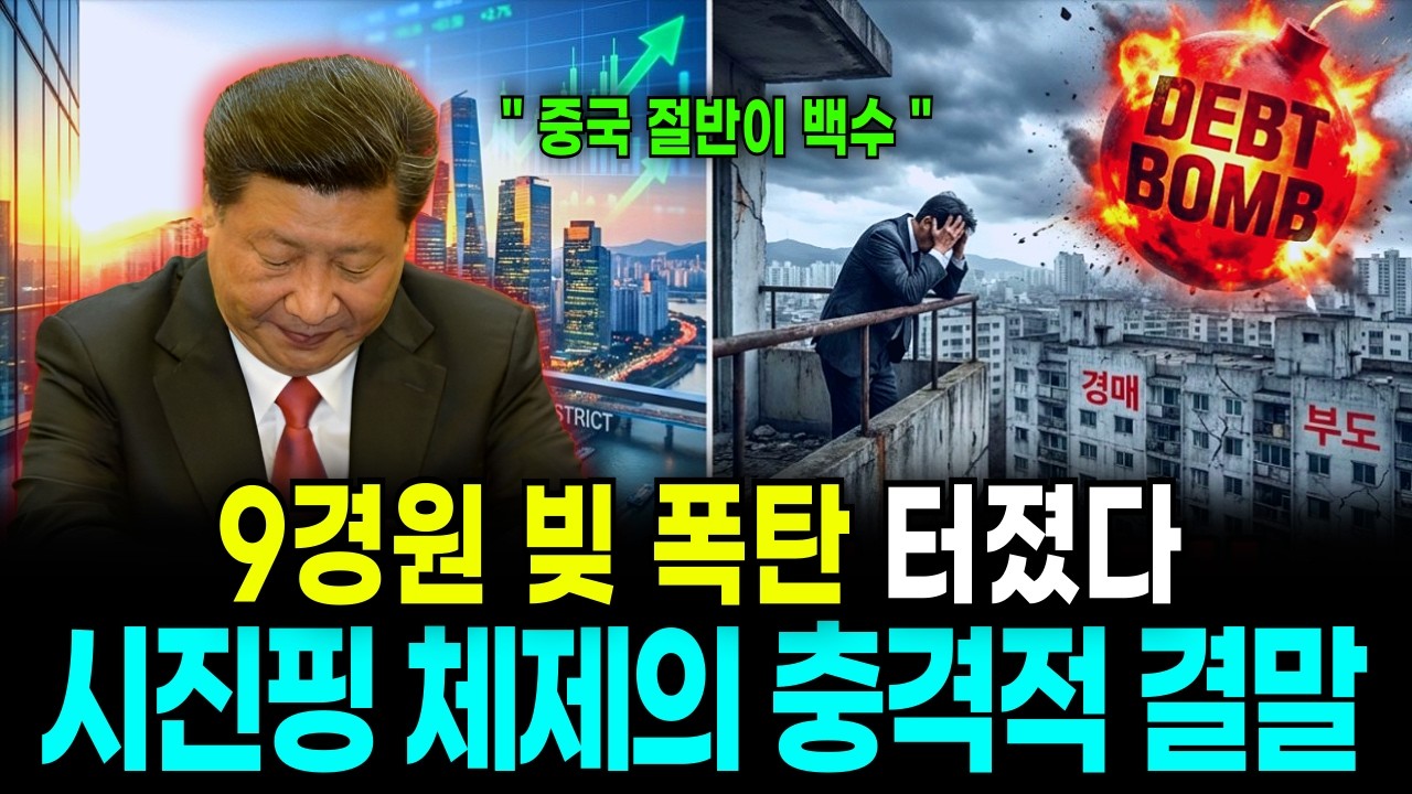 “중국 경제 이미 무너졌다” 8경원 부채 폭탄, 시진핑 체제의 충격적 결말