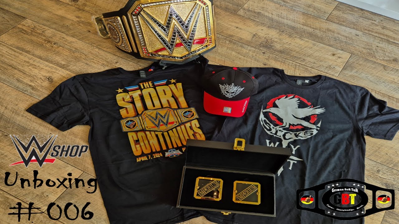 WWE Shop Unboxing #006 - UNDISPUTED CHAMPIONSHIP & Imperium Sideplates | German Belt Talk | Deutsch