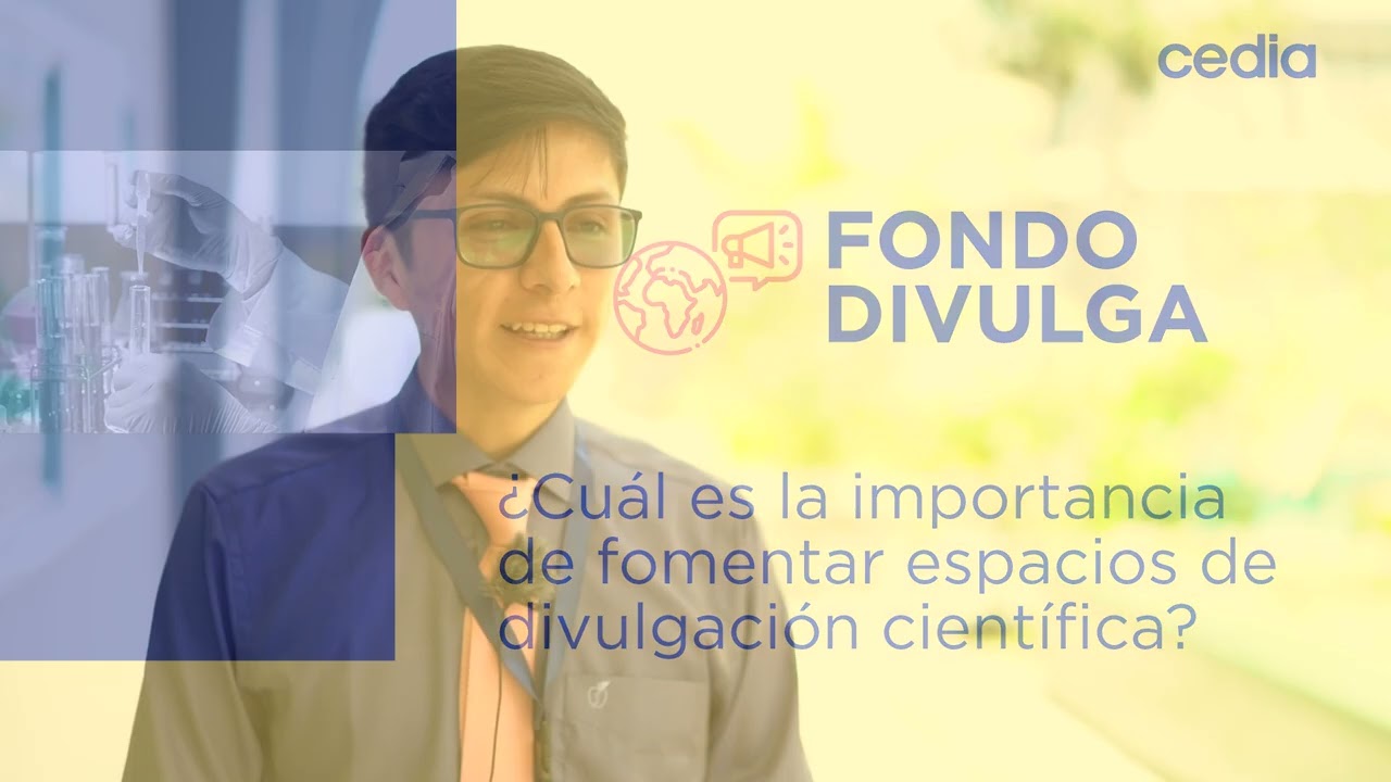 Andrés Quelal, ganador del Fondo Divulga 2022 de CEDIA