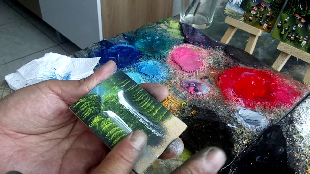 Pintura en miniatura al óleo