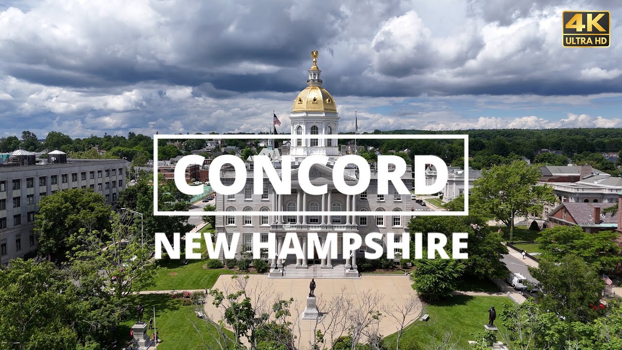 Concord, New Hampshire - [4K] Drone Tour