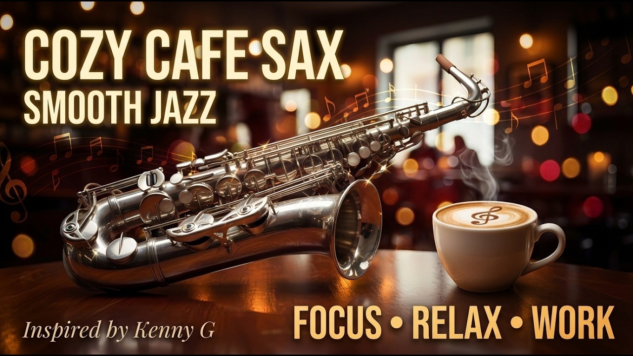 Smooth Sax Jazz 🎷 10 Hours of Cozy Cafe Lounge Music for Relax, Study & Focus