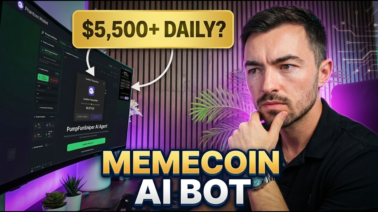 Смотрите, как этот ИИ-бот охотится за прибылью от Memecoin в режиме реального времени! Новый бот ...