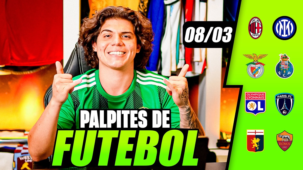 PALPITES DE FUTEBOL PARA HOJE 08/03/2026 – BILHETE PRONTO DO IMPERADOR | APOSTAS ESPORTIVAS