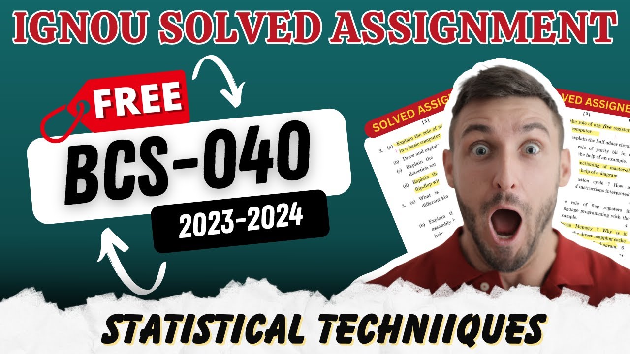BCS-040 Solved Assignment 2023-24 | IGNOU BCA Free Assignment Solution SEM 4 BCS 40 | By ISM