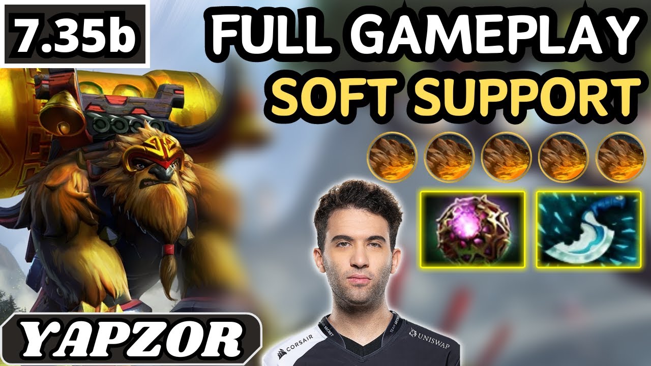 7.35b - Yapzor EARTHSHAKER Soft Support Gameplay - Dota 2 Full Match Gameplay