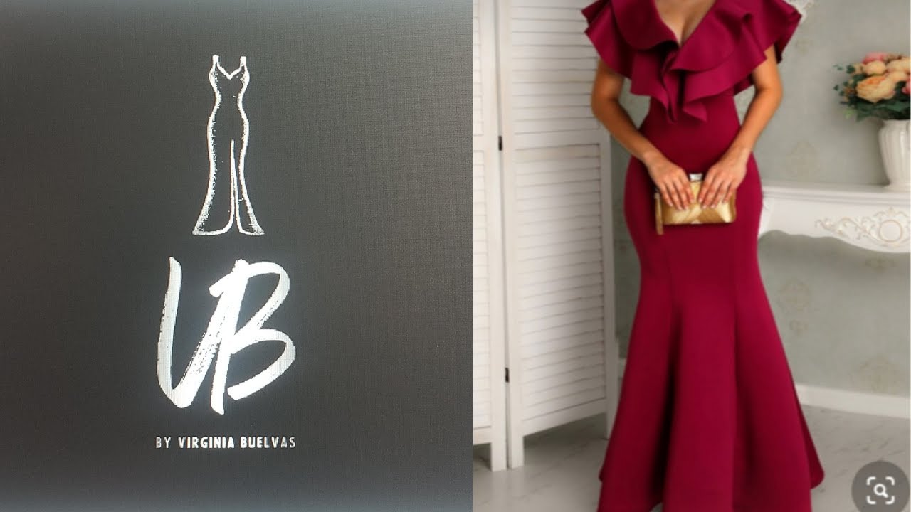 como HACER UN HERMOSO VESTIDO SIRENA/HOW TO/HOW TO DRAFT AMERMAID GOWN PATTERN